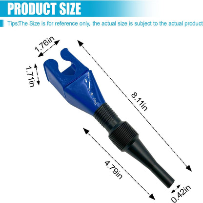 Flexible Car Fuel Funnel, Retractable Plastic Automotive Oil Exchange Funnels, Foldable Clasp Gasoline Funnels, Universal Draining Tool for Cars and Motorcycles (Red)