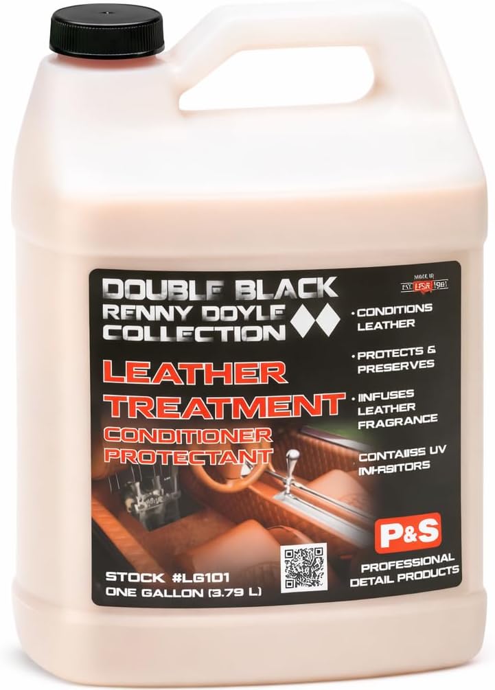 P & S PROFESSIONAL DETAIL PRODUCTS – Premium Leather Conditioner & Protectant – Revives & Reconditions Leather – UV Protection & Intense Leather Scent - 1 Gallon