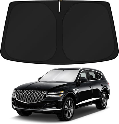 KUST Windshield Sun Shade for Toyota RAV4 2019-2022 2023 2024 2025 2026 Window Accessories Shade Sun Visor Cover Foldable Block UV Rays - Colors F
