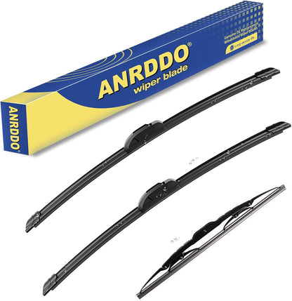 3 Wipers Factory Replacement For Subaru Outback 2020-2022 2023 2024 Original Equipment Replacement Windshield Wiper Blades Set 26"+18"+16" (Set of 3) Top Lock - Colors A