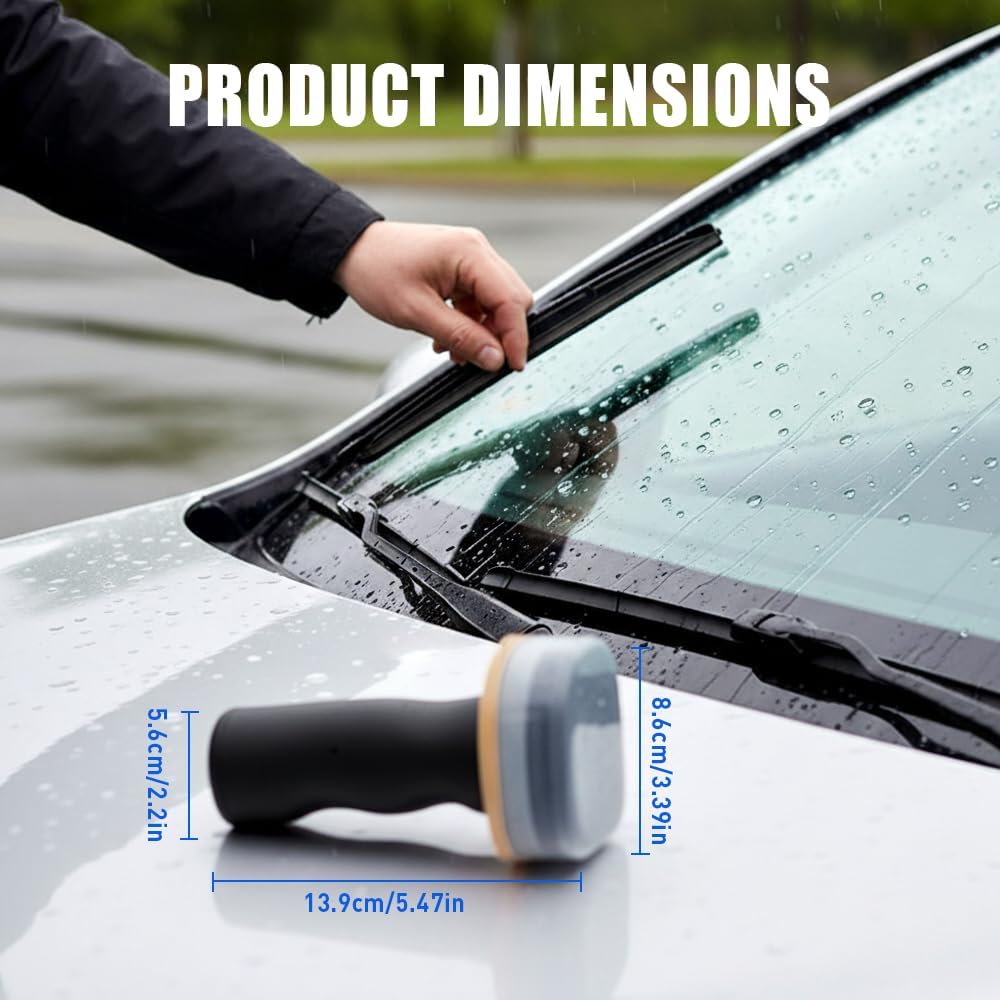2026 Handheld Glass Oil-Film Remover, New Upgrade Emulsion Cleaner Glass Cleaning Board for Cars, Multifunctional Oil Film Remover for Windshield, Car Glass Brush for Car Maintenance (1, 100g)