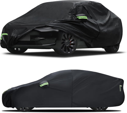Car Cover Custom Fit for Honda CRV 1997-2025,Toyota RAV4 1996-2025, 6 Layers Truck Cover Waterproof All Weather for Automobiles,Outdoor Full Exterior Cover,Rain, Sun, Wind Protection,Black