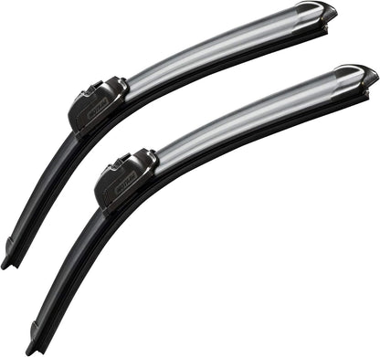 OEM QUALITY Premium All-Season Windshield Wiper Blades (22"+22" pair for front windshield) - Colors B