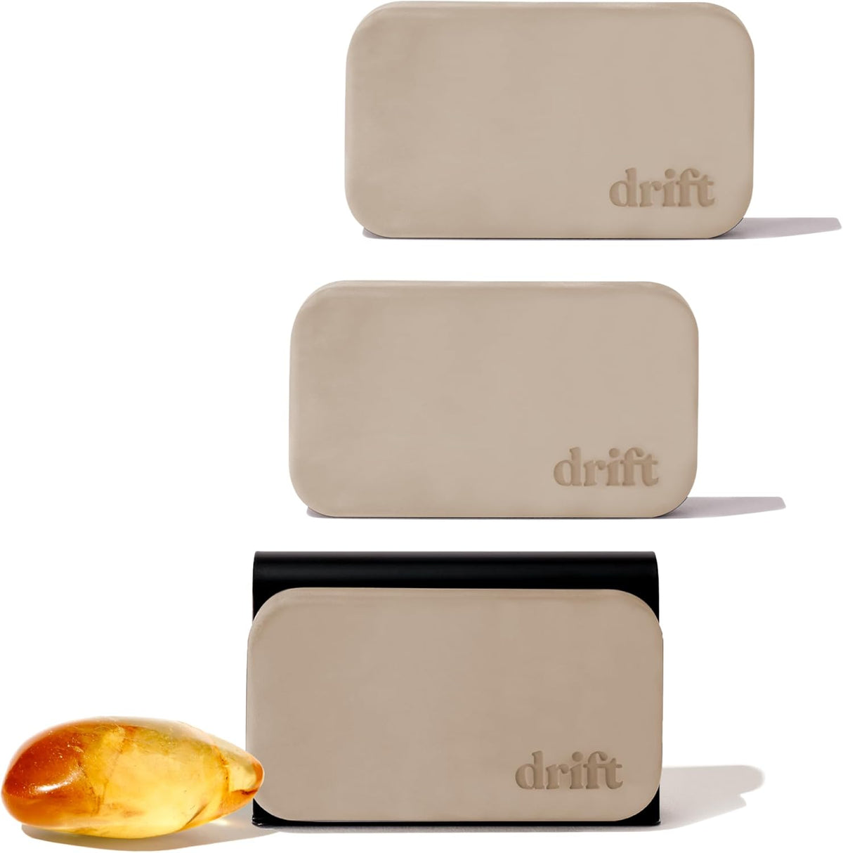 Drift Car Air Freshener - Stone Air Freshener Car Odor Eliminator - Long Lasting Scent - Auto Accessories - Metal Clip - Essential Oils - Clean Ingredients - Open Air Scent Starter Kit