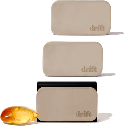 Drift Car Air Freshener - Stone Air Freshener Car Odor Eliminator - Long Lasting Scent - Auto Accessories - Metal Clip - Essential Oils - Clean Ingredients - Open Air Scent Starter Kit