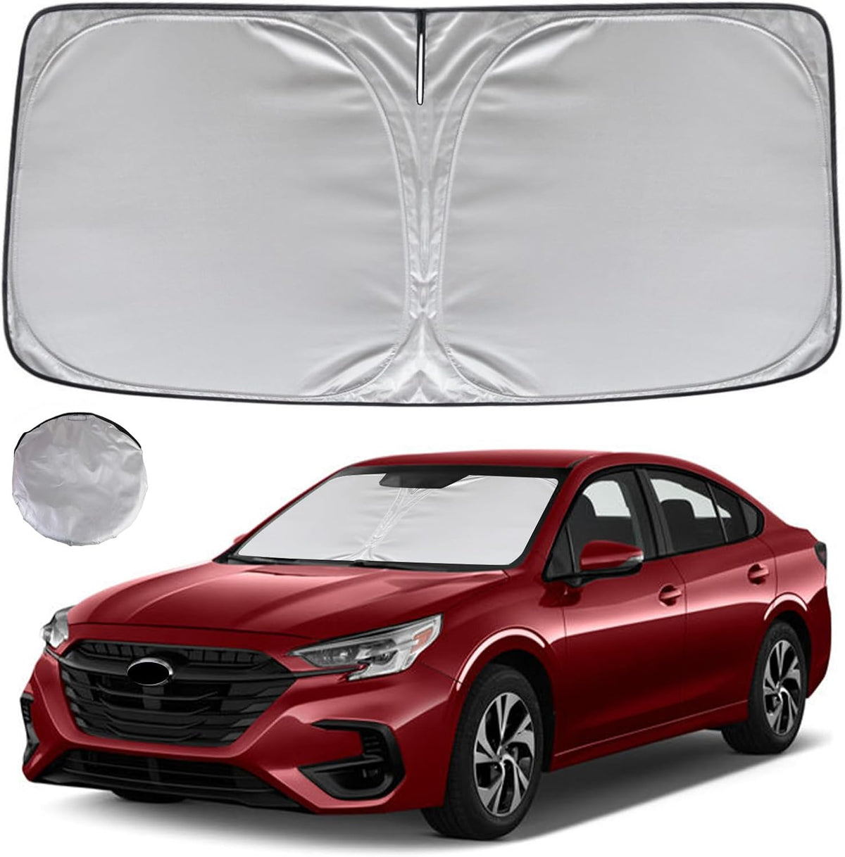KAYZT Windshield Sun Shade for 2019-2025 2026 Chevy Silverado 1500 /GMC Sierra 1500 2500HD 3500HD Foldable Sunshade Front Window Custom Fit Car Accessories - Colors C