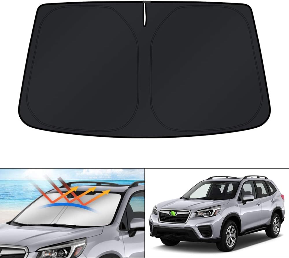 KUST Windshield Sun Shade for Toyota RAV4 2019-2022 2023 2024 2025 2026 Window Accessories Shade Sun Visor Cover Foldable Block UV Rays - Colors E
