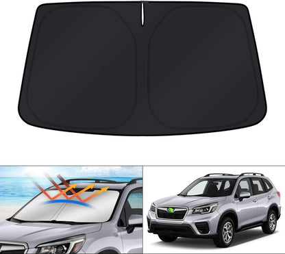 KUST Windshield Sun Shade for Toyota RAV4 2019-2022 2023 2024 2025 2026 Window Accessories Shade Sun Visor Cover Foldable Block UV Rays - Colors E