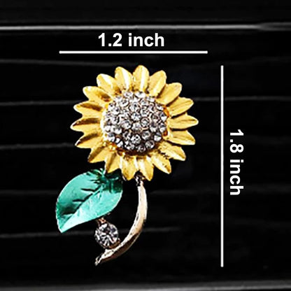 2 Pieces Small Bee Air Vent Clips Bling Bee Car Accessories Cute Car Air Freshener Rhinestone Gift Decorations Charm Car Clip Interior Air Vent Decor