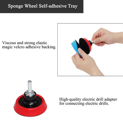 Car Foam Polishing Buffing Kit, Polishing Buffing Pads, Wool Pads,Polishing & Buffing Wheels, for Headlights & Body Foam Wax & Buffer Kits (27)