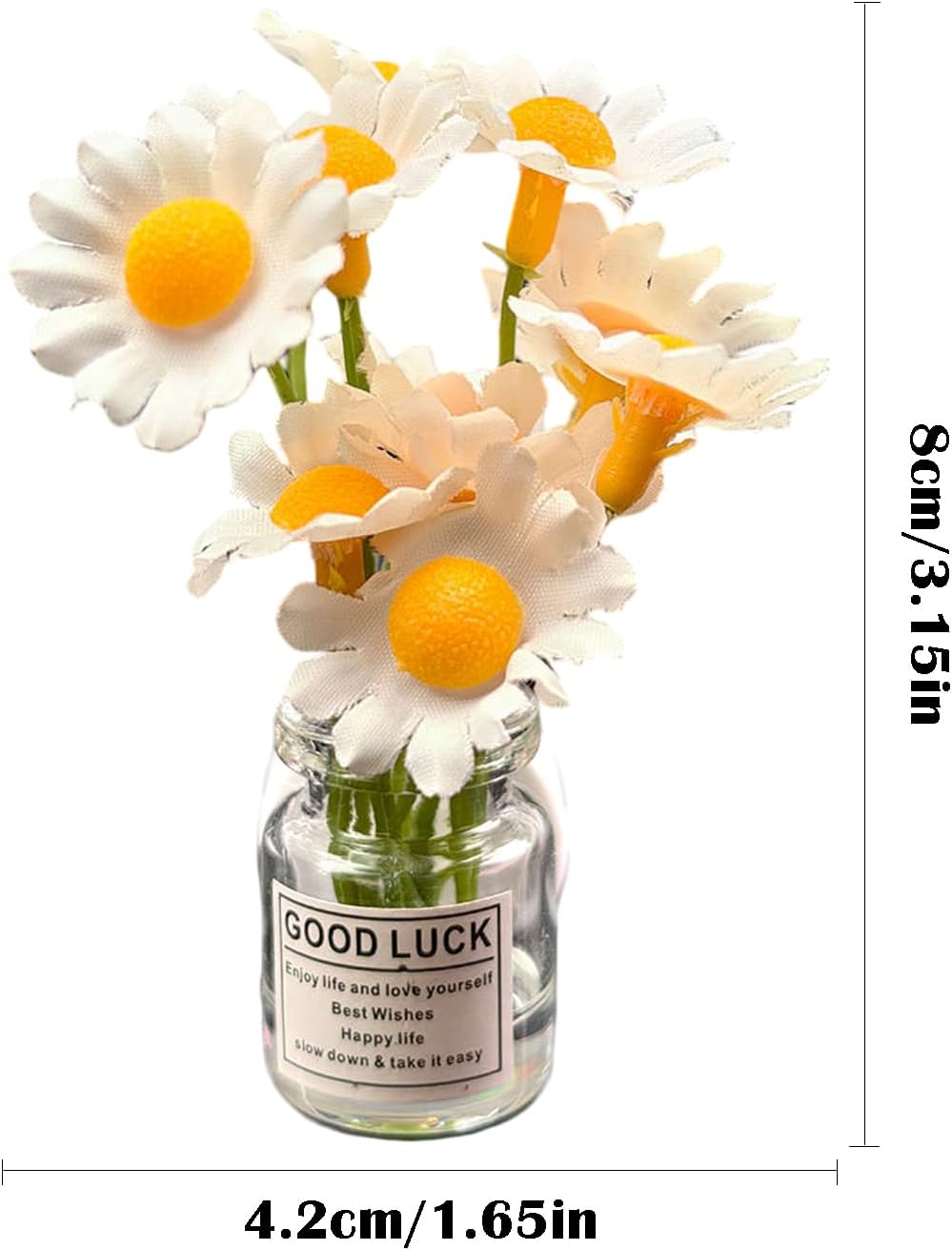 Set of 4 Cute Flower Bouquet Car Air Freshener Vent Clips, Mini Artificial Flowers for Car Air Vent Decoration, Auto Interior Dashboard Ornament Accessories