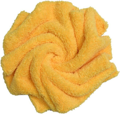 CARCAREZ Microfiber Towels for Cars, Car Drying Wash Detailing Buffing Polishing Towel with Plush Edgeless Microfiber Cloth, 450 GSM 16x16 in. Pack of 6