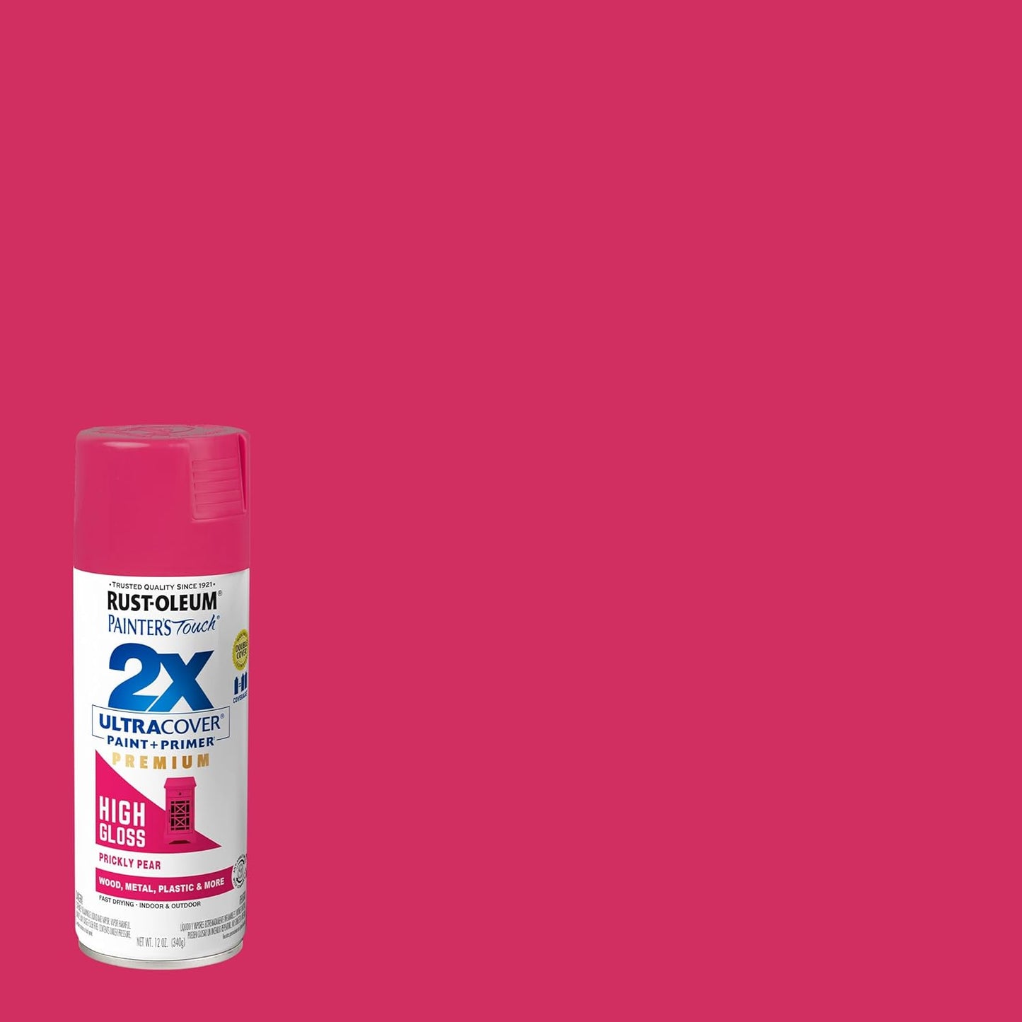 Rust-Oleum 334029 Painter's Touch 2X Ultra Cover Spray Paint, 12 oz, Gloss Clear - Colors F