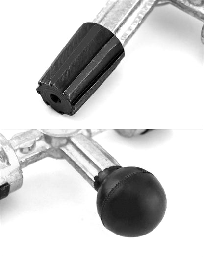 QWORK Battery Post Cleaner, 1 Pack 4-Way Battery Terminal Post Scraper Cleaning Tool for Removing Dirt Corrosion