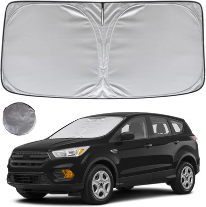 KAYZT Windshield Sun Shade for 2019-2025 2026 Chevy Silverado 1500 /GMC Sierra 1500 2500HD 3500HD Foldable Sunshade Front Window Custom Fit Car Accessories - Colors A