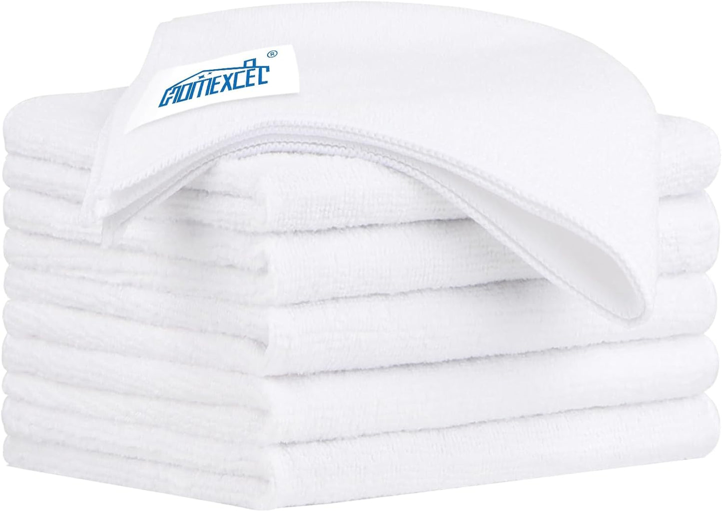 HOMEXCEL Microfiber Cleaning Cloth 12 Pack, 12.5 x 12.5 inch Microfiber Towels for Cars, Ultra Absorbent Washing Cloth, Lint Free Streak Free Cleaning Rags for Car, Kitchen, and Window (Grey)