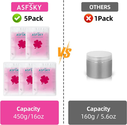 ASFSKY Car Cleaning Gel for Car Detailing Car Cleaning Gel Putty Reusable Keyboard Cleaner Gel Car Putty for Cleaning Dust Universal Cleaning Gel 5 Pack(Green)