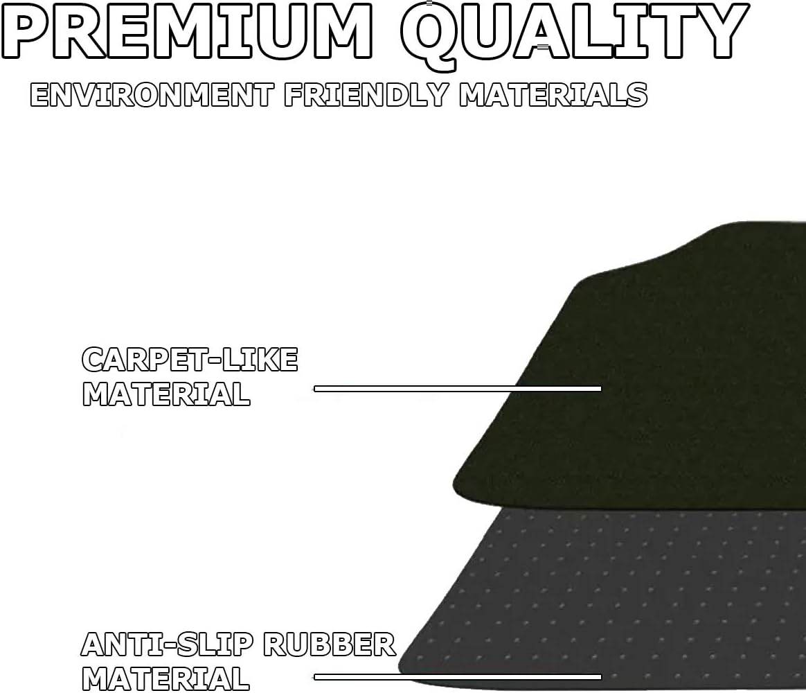 VaygWay Heavy Duty Cargo Liner Trunk Floor Mat – All Weather Trunk Protection Floor Mat - Black Rubber Trimmable Durable Cargo Auto Mat – Universal Fit Car SUV Truck Auto