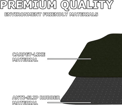 VaygWay Heavy Duty Cargo Liner Trunk Floor Mat – All Weather Trunk Protection Floor Mat - Black Rubber Trimmable Durable Cargo Auto Mat – Universal Fit Car SUV Truck Auto