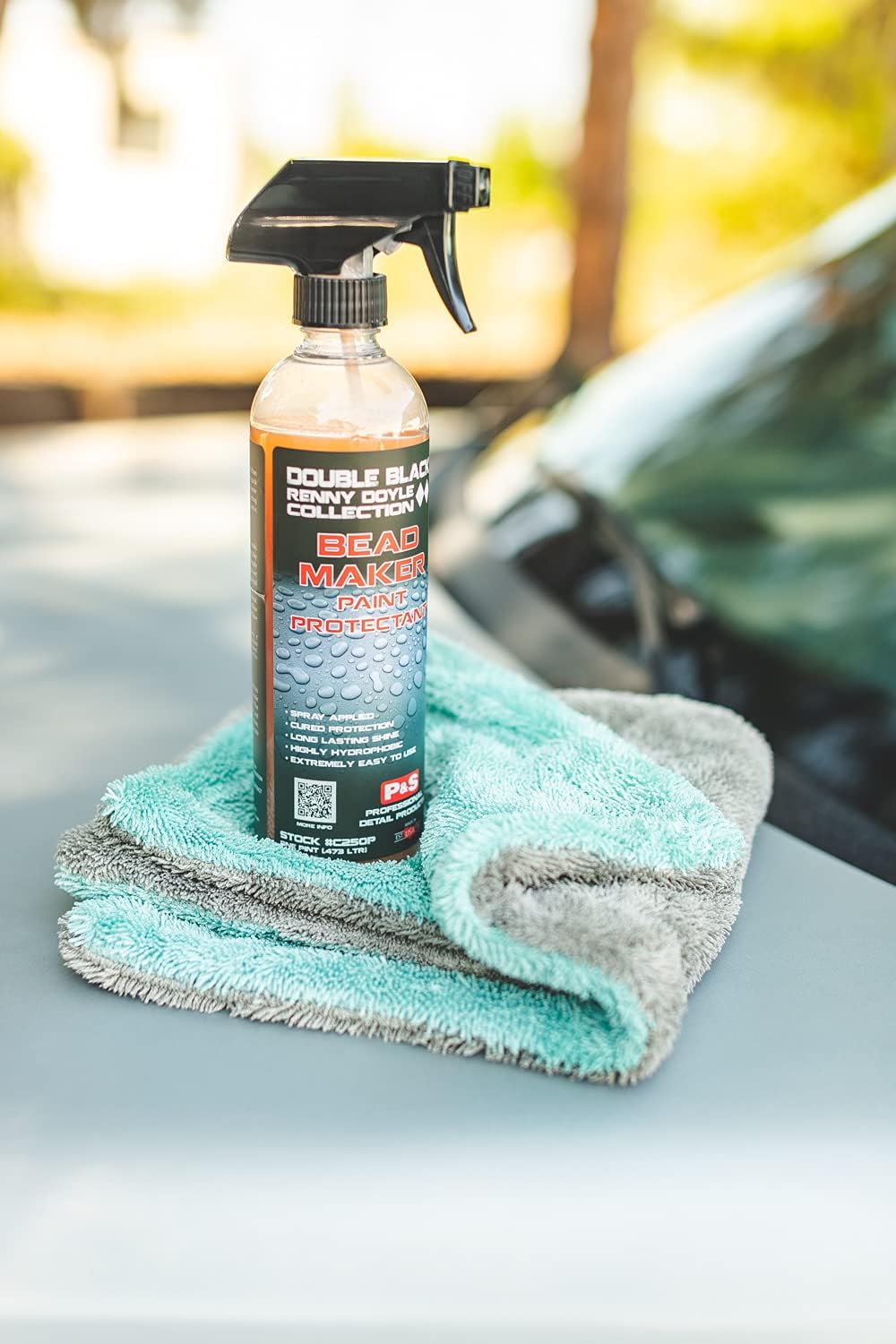The Rag Company, The Liquid8r, Absorbent 70/30 Blend Microfiber Drying Towel for Cars, Trucks, and SUVs, Safe for Detailing, Scratch-Free, Twist Loop, 1100 GSM, 20x24 Inches, Aqua Blue/Grey