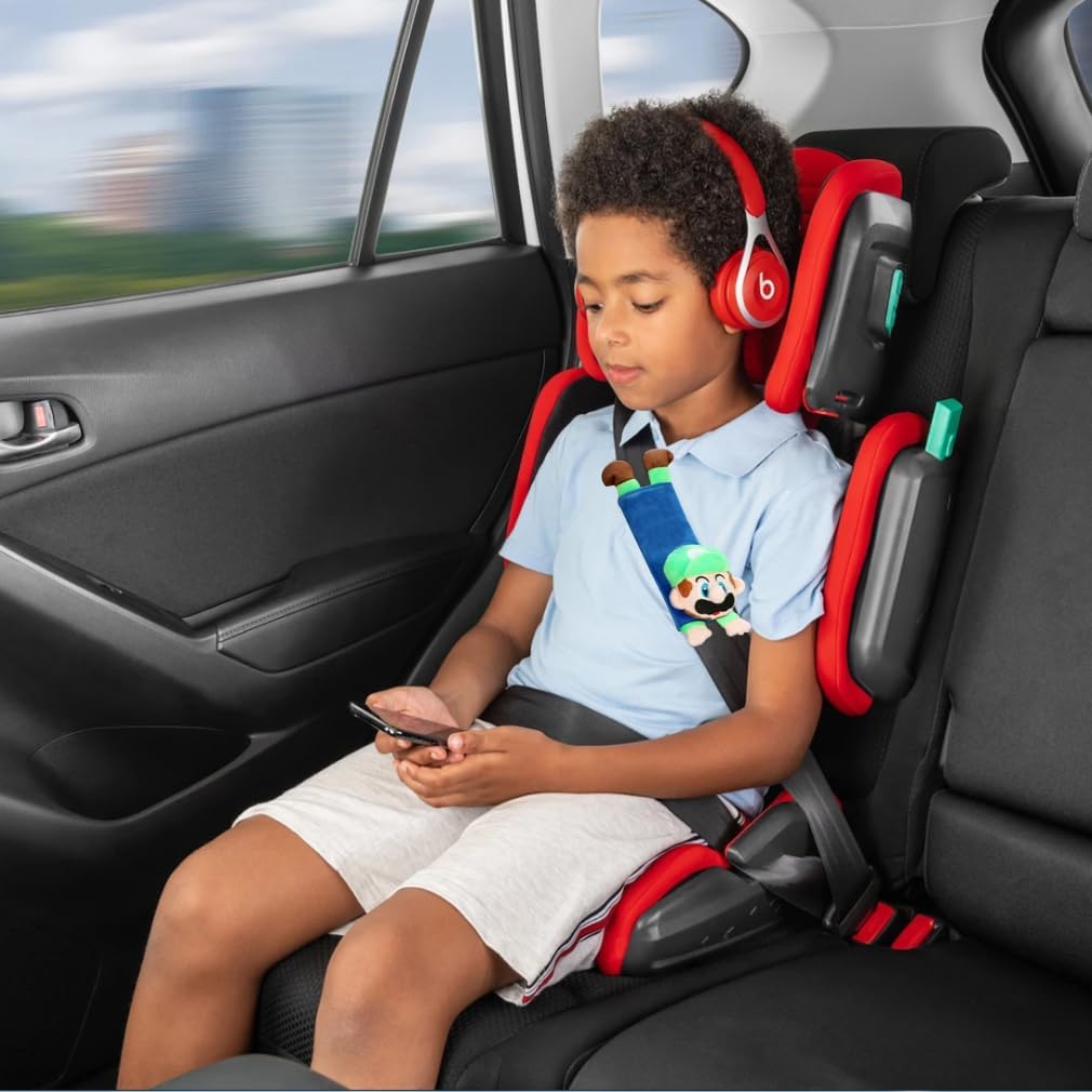 HODRME Car Seat Belt Covers for Kids-Cute Plush Safty Belt Protector Cushions Shoulder Pads, School Bag Strap Covers, Baby Carriage Strap Covers, 2 Pieces