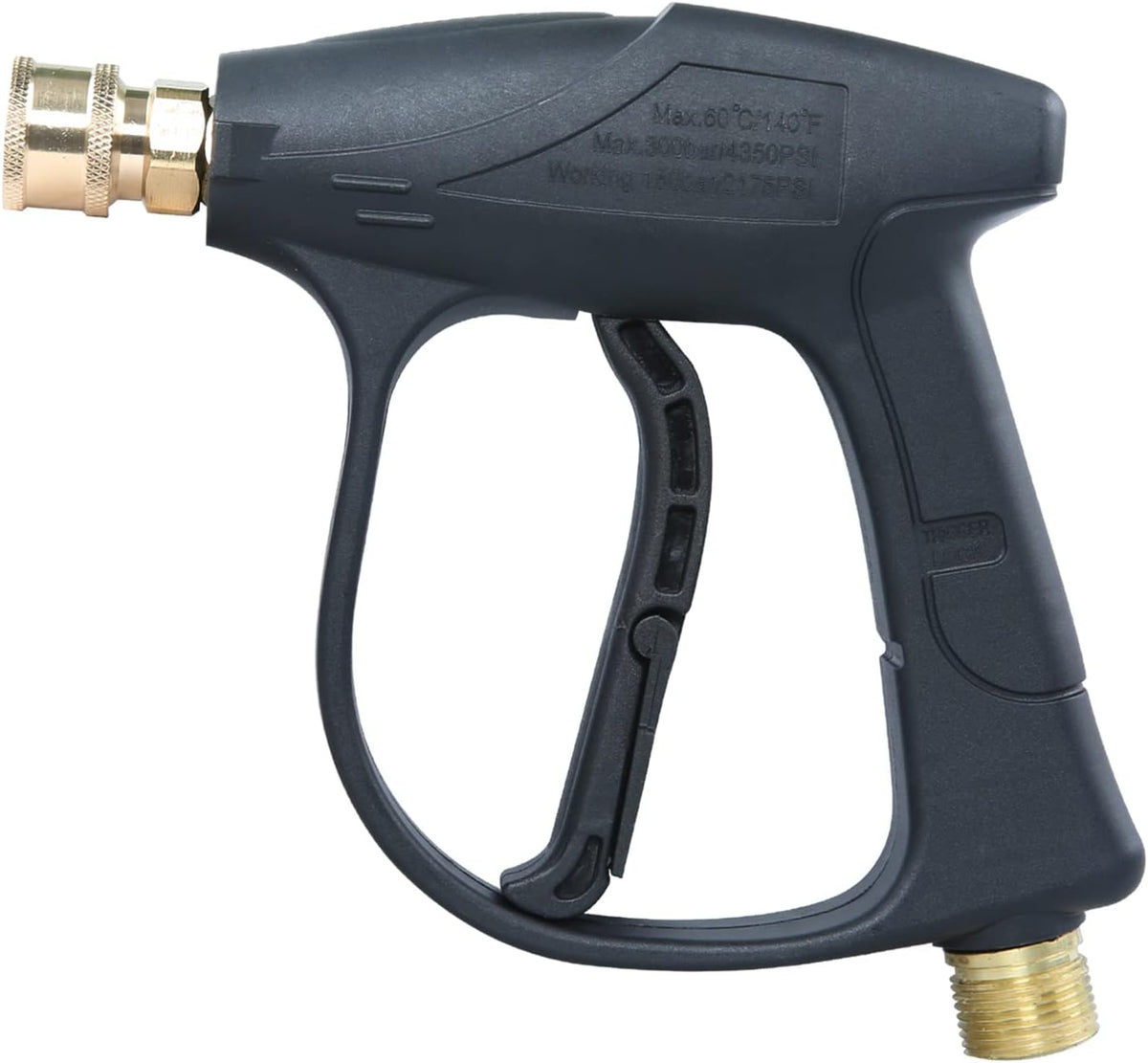 Sooprinse Foam Cannon Kit with Pressure Washer Short Gun, 1 L Snow Foam Lance with 1/4 Inch Quick Connector, Foam Blaster with Pressure Washer Gun,4000 PSI, Black