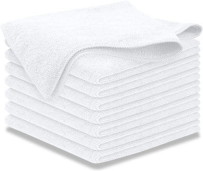 USANOOKS Microfiber Cleaning Cloth Grey - 12 Pcs (12.5"x12.5") - High Performance - 1200 Washes, Ultra Absorbent Microfiber Towel Weave Grime & Liquid for Streak-Free Mirror Shine - Car Washing Cloth