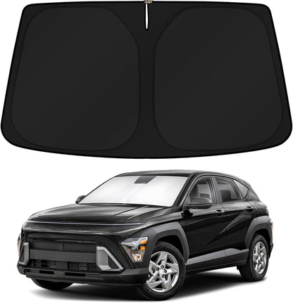 KUST Windshield Sun Shade for Toyota RAV4 2019-2022 2023 2024 2025 2026 Window Accessories Shade Sun Visor Cover Foldable Block UV Rays - Colors E