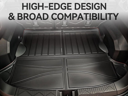 YITAMOTOR Floor Mats & Cargo Mat Fits for Subaru Crosstrek & Impreza 2026 2025 2024 (Non Crosstrek Hybrid), All Weather Protection TPE Waterproof Non-Slip Floor Liners 1st & 2nd Row Set Accessories
