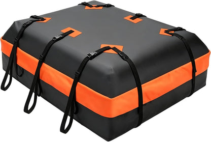 20 Cubic Feet Heavy Duty Waterproof Car Rooftop Cargo Carrier Bag | for All Vehicles with/without Rack, Includes Anti-Slip Mat, Reinforced Straps, Door Hooks, Storage & Luggage Lock