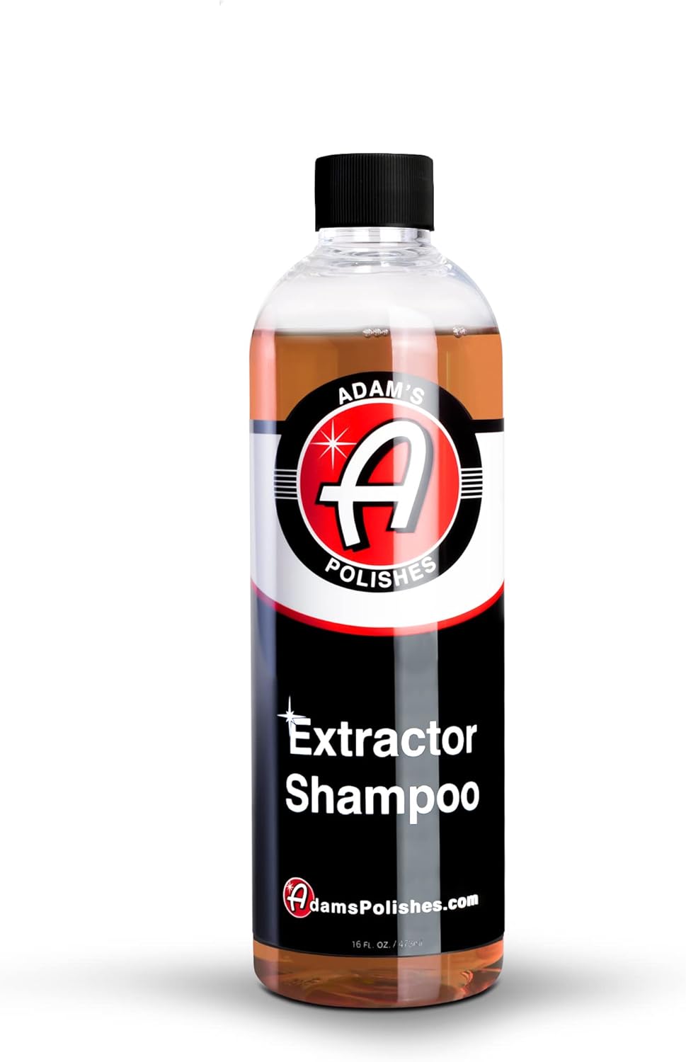 Adam’s Extractor Shampoo 16oz - Carpet & Upholstery Cleaner, Low Foam Formula for Deep Cleaning Fabric, Carpet, & Car Interiors