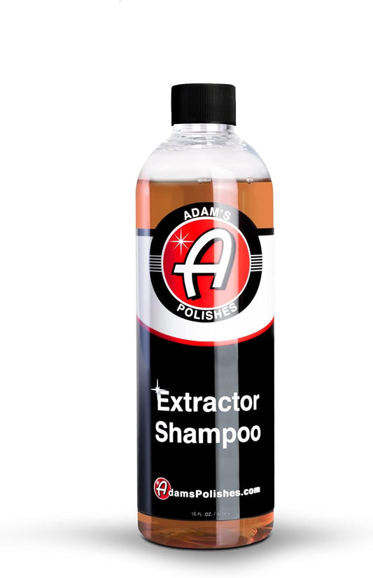 Adam’s Extractor Shampoo 16oz - Carpet & Upholstery Cleaner, Low Foam Formula for Deep Cleaning Fabric, Carpet, & Car Interiors