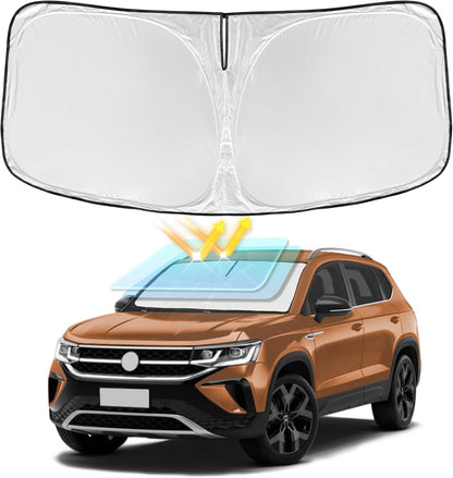 for Toyota Tacoma 2016-2023 2024 2025 2026 Sun Shade Sunshade Windshield Cover - 4 Layers Front Window Shade Custom Fit Tacoma 2Dr 4Dr Pickup Sun Visor 240T Shade Blocks UV Rays Car Accessories - Colors D