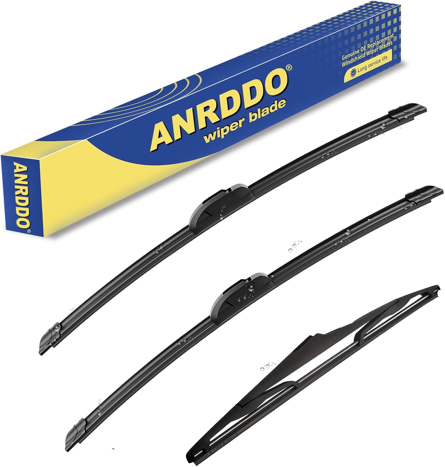 3 Wipers Factory Replacement For Subaru Outback 2020-2022 2023 2024 Original Equipment Replacement Windshield Wiper Blades Set 26"+18"+16" (Set of 3) Top Lock - Colors A