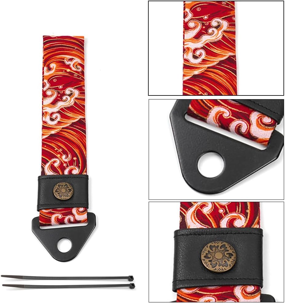 RASTP Racing Tow Strap, Car Modification Sports Trailer Belt Fit for Front or Rear Front Bumper Decorative (Red)