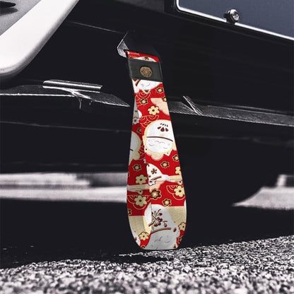 RASTP Racing Tow Strap, Car Modification Sports Trailer Belt Fit for Front or Rear Front Bumper Decorative (Red)
