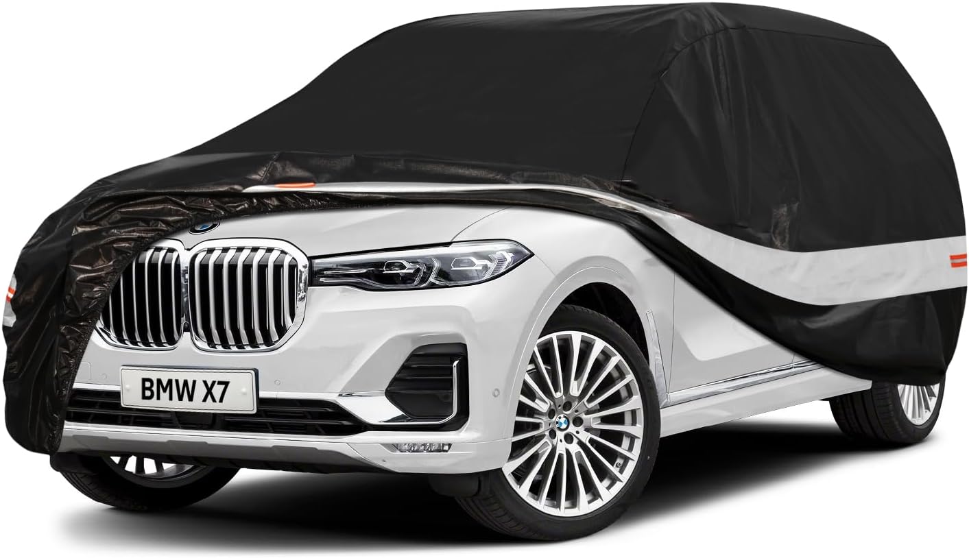 10 Layers Car Cover Custom Fit for Mercedes Benz C Class C250 C300 C43 C63 (1993-2026), Waterproof All Weather for Automobiles, Outdoor Full Cover Sun Dust Rain Protection with Cotton. Black - Colors B