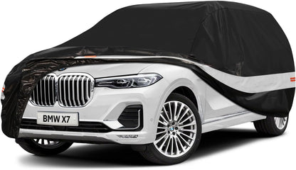 10 Layers Car Cover Custom Fit for Mercedes Benz C Class C250 C300 C43 C63 (1993-2026), Waterproof All Weather for Automobiles, Outdoor Full Cover Sun Dust Rain Protection with Cotton. Black - Colors B