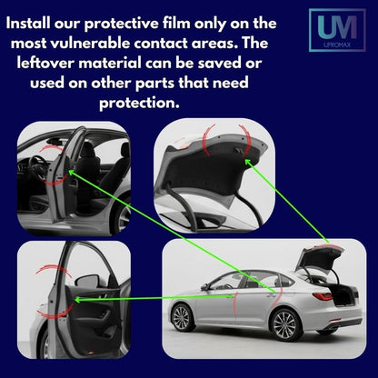 4 Door Edge Upromax Paint Protection Film PPF 8mil Precut Strips, Universal Fit Clear Tape Door Seal, Car Accessories Car Cover, Scotch Guard, Clear Tape, Door Protector, SUV