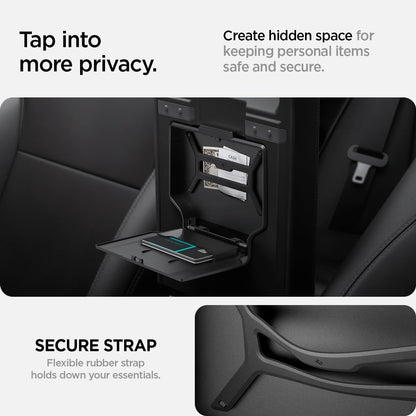 Spigen Center Console Organizer for Tesla Model Y Juniper (Only Premium & Performance 2026) and Model 3 Highland (Standard, Premium & Performance 2024/25/26) with Smooth Slide Technology - [Sliding]