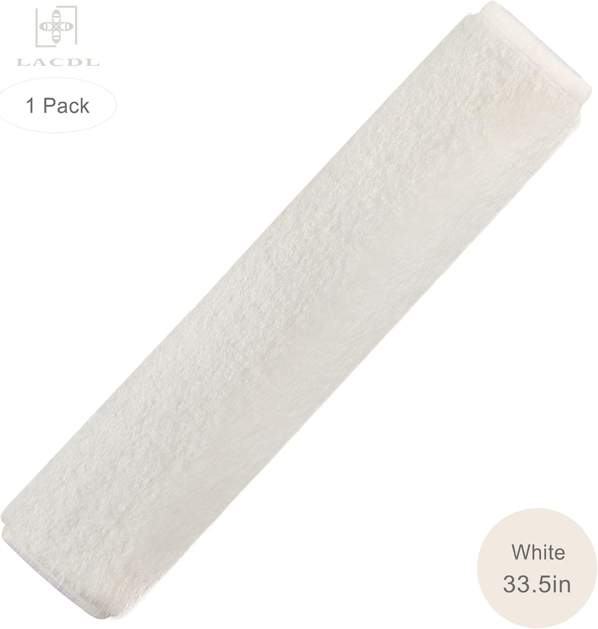 LACDL Extra Long Seatbelt Cover Super Soft Furry for Adults Kids Women & Men, Thick Plush Full Car Seat Belt Strap Cushion, Fluffy Shoulder Pad Protector, Auto Interior Accessories, 1pc, Black, 15.5in