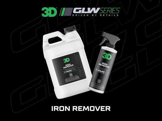 3D GLW Series Iron Remover – Fast Acting Fallout & Brake Dust Cleaner | pH Balanced Wheel & Paint Decontamination | DIY Detailing Spray | Made in USA |16 oz