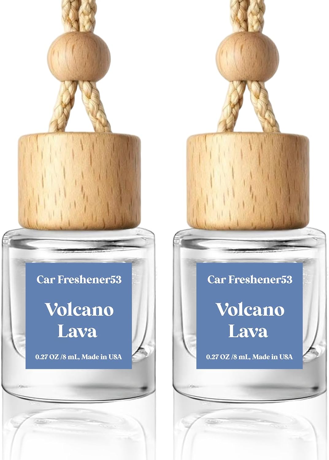 HoogaLife Car Air Freshener Diffuser 2 Pack Hanging Air Freshener Diffuser - Vanilla Cream Fragrance Oil Air D iffuser for Car, 45+ days Long Lasting Fragrance Made in USA C ar Air Fresheners (V54)