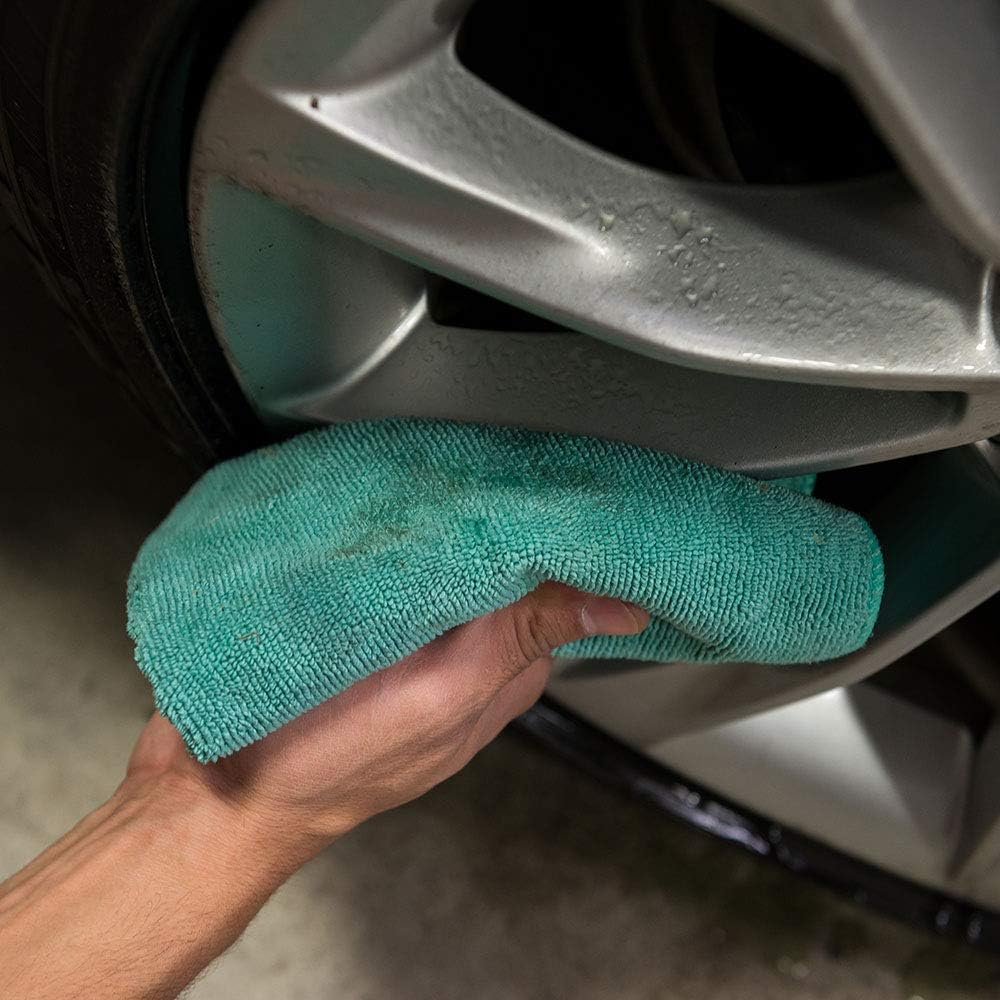 Chemical Guys Workhorse Professional Grade Microfiber Towels for Cars - Black 16x16 Inch Microfiber Cleaning Cloths for Home & Pet Drying, Soft & Scratch-Free, Washing, Drying & Cleaning, 3 Pack