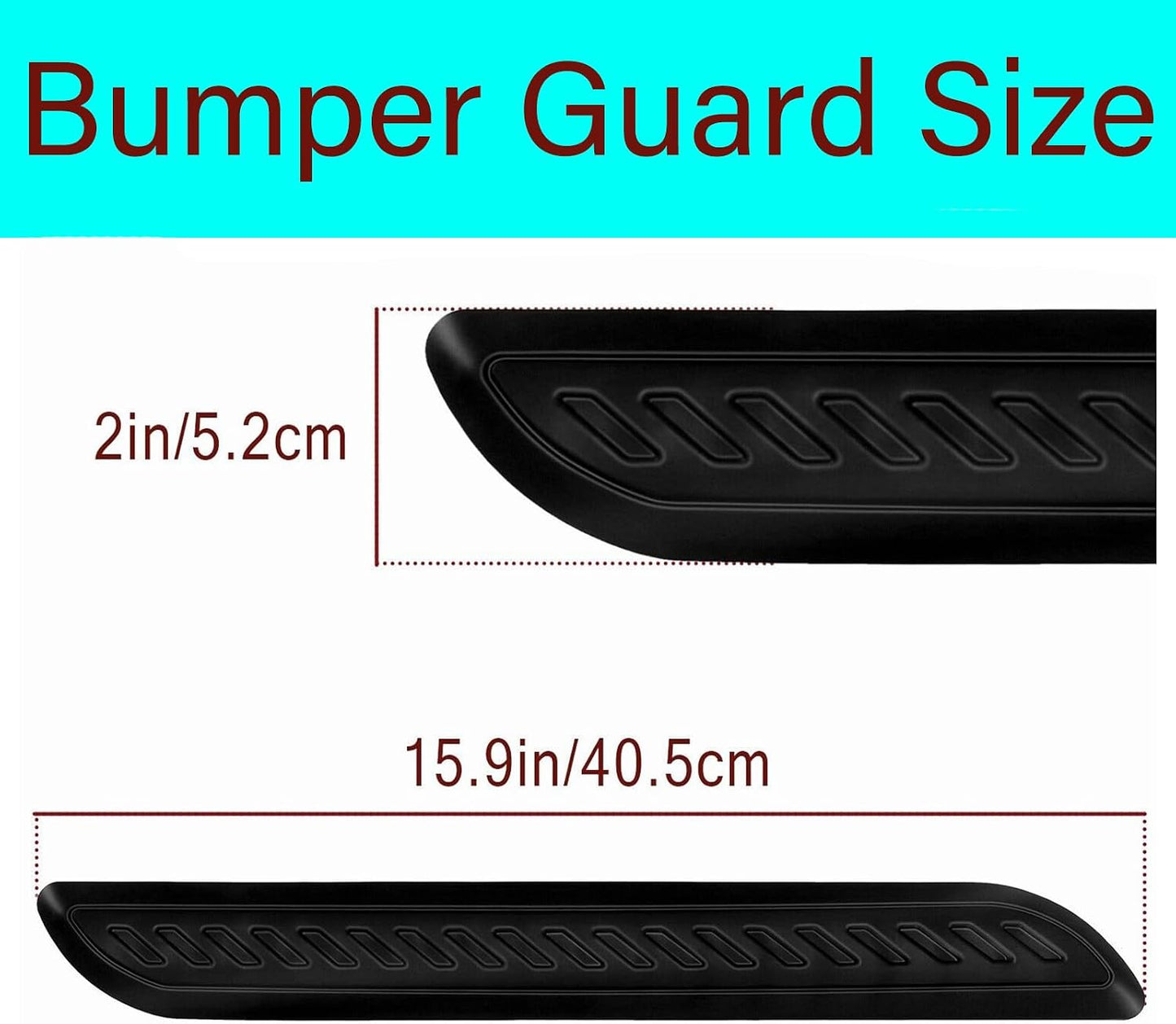 Anti-Collision Patch Car Bumper Guard Strip Anti-Scratch Bumper Protector Trim Universal Rear Bumper Protector Car Door Edge Guards Car Side Door Edge Guards Protector (Black-4Pack)