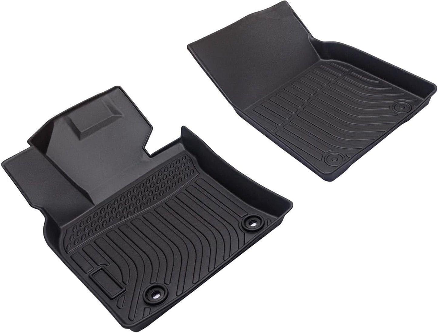 All Weather Rubber Car Floor Mats Compatible with 2013-2017 Honda Accord, Custom Fit Car Mat Full Set with Raised Edge, Odorless, Easy to Install in 5 min, Non-Slip Surface, No Need Trimming