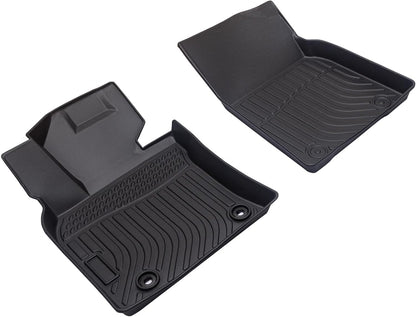 All Weather Rubber Car Floor Mats Compatible with 2013-2017 Honda Accord, Custom Fit Car Mat Full Set with Raised Edge, Odorless, Easy to Install in 5 min, Non-Slip Surface, No Need Trimming