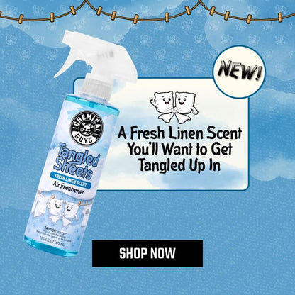 Chemical Guys Tangled Sheets Fresh Linen Scent Air Freshener Spray and Odor Eliminator, Clean Fabric Inspired Spray for Home, Office, Bathroom, Dorm, and Car Interior - 16 Fl Oz