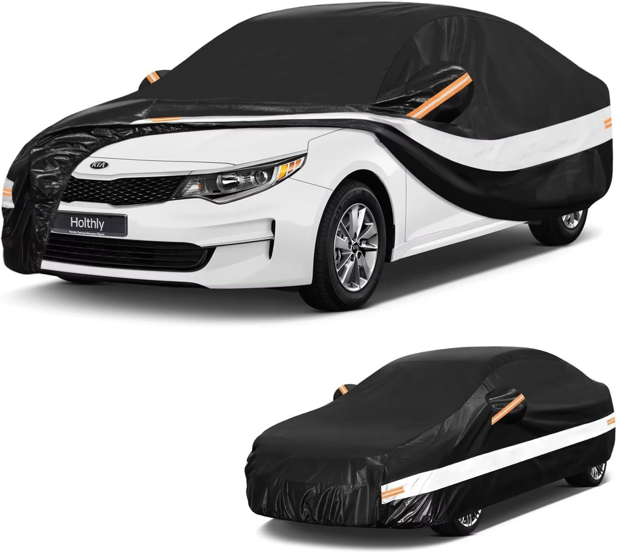 10 Layers Car Cover Custom Fit for Mercedes Benz C Class C250 C300 C43 C63 (1993-2026), Waterproof All Weather for Automobiles, Outdoor Full Cover Sun Dust Rain Protection with Cotton. Black - Colors B