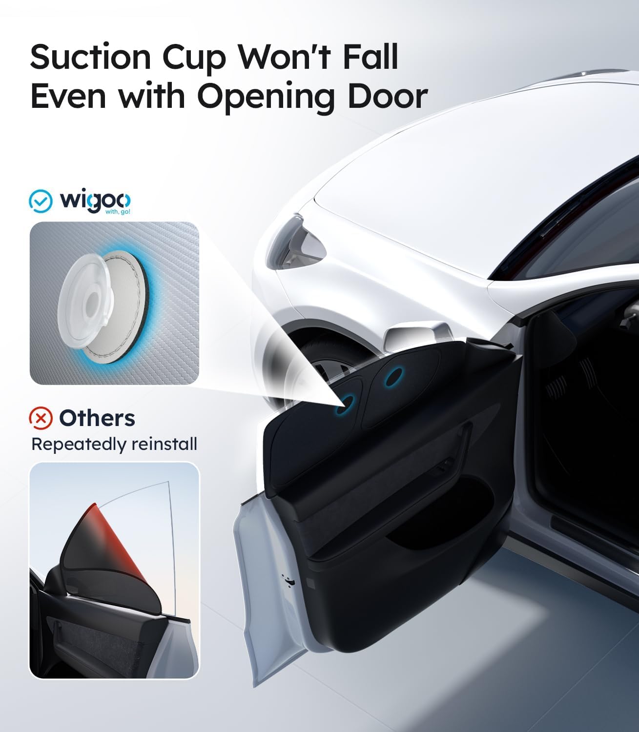 Wigoo 2026 Upgrade 8PCS Full Set Window Sunshade for Toyota 4Runner 2010-2024 [7-Layer Cooler & Blacker, Ice-Crystal Tech] with Windshield for Sun Block, Baby, Camping, Privacy Napping, Relax